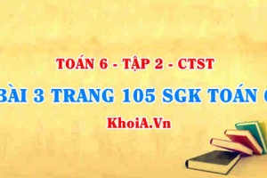 Bài 3 trang 105 SGK Toán 6 Tập 2 Chân trời sáng tạo